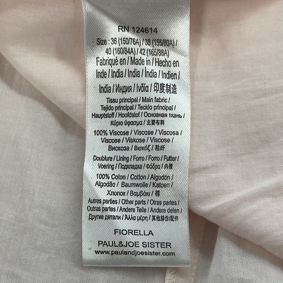 Paul & Joe Sister NWT Baby Rose Pink Eyelet Ruffle Backless Mini Dress - Picture 12 of 13